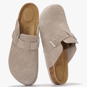 Beige Suede Slip-On Mules Men’s size 12 but run big.